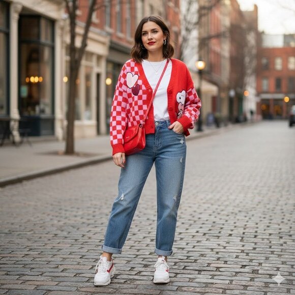 Peanuts Sweaters - 15. Playful Casual Youthful Cheerful Street Style OUTFIT SET